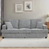 Three-Seater Chenille Sofa