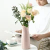 Ceramic-Style Plastic Vase