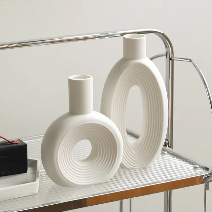 Hollow Ceramic Vase - Image 3