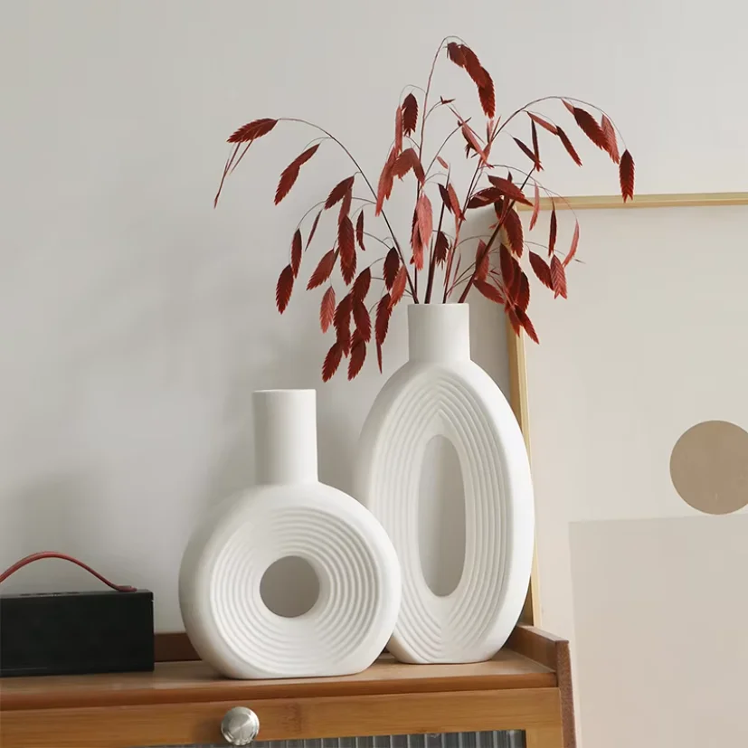 Hollow Ceramic Vase - Image 5
