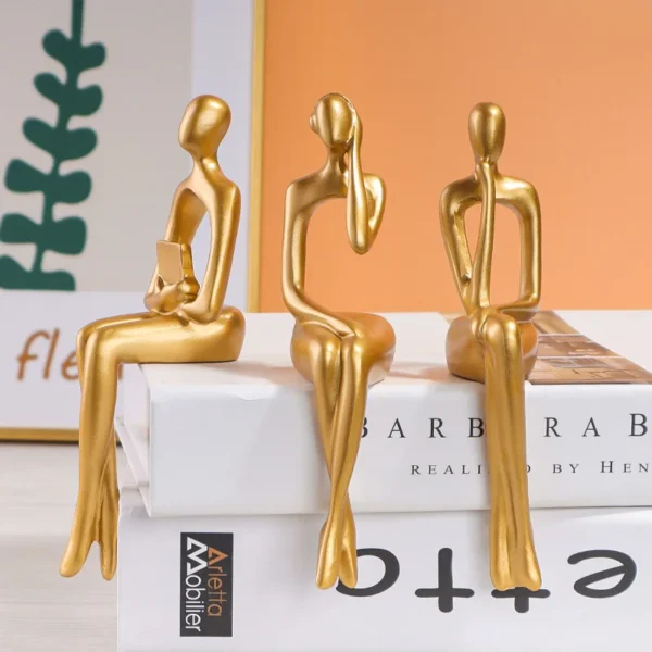 Three-Piece Decorative Figure Set