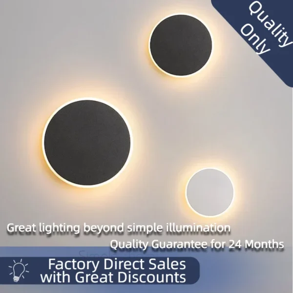 Round LED Wall Light