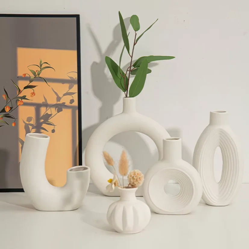 Hollow Ceramic Vase - Image 2