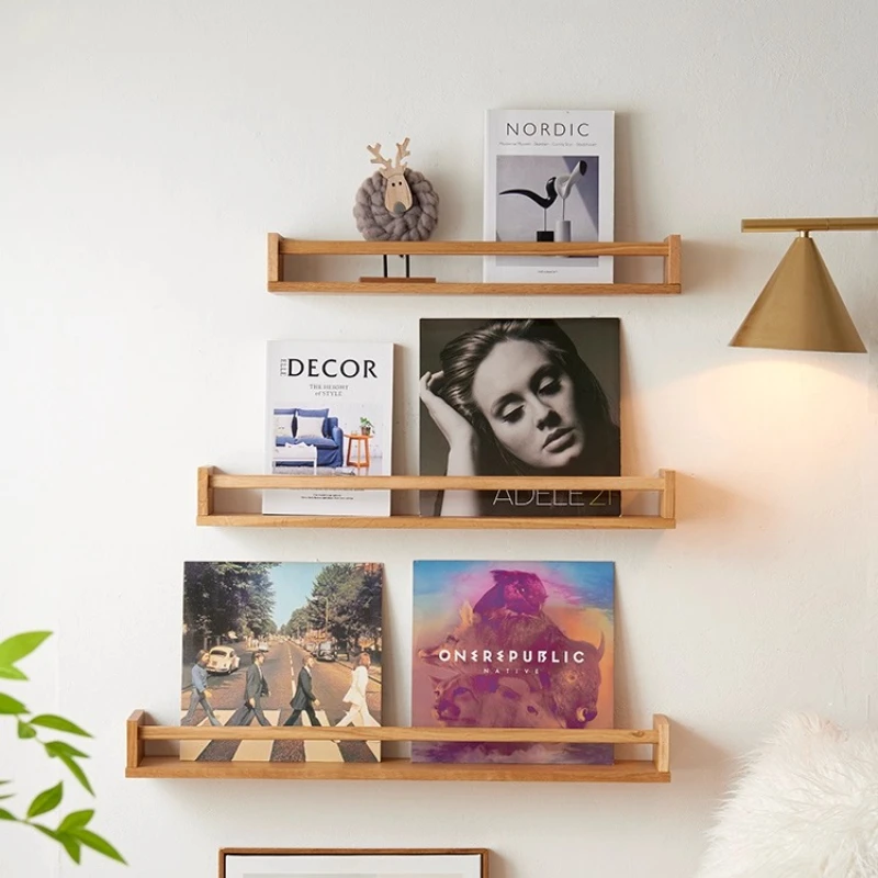 Wooden Wall Storage and Display Shelf