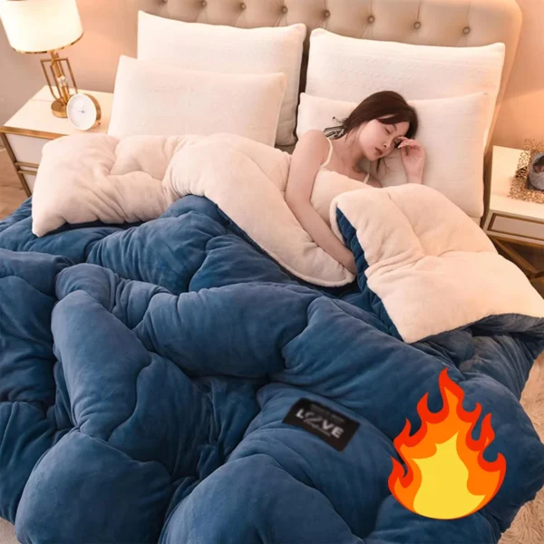 Reversible Sherpa-Style Winter Comforter