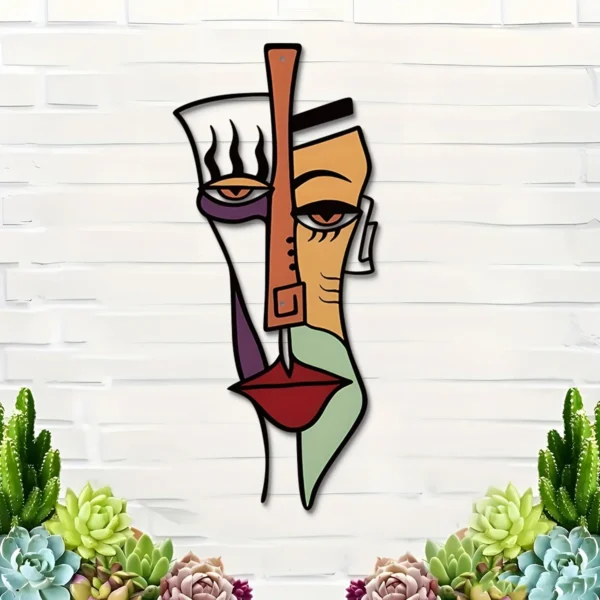 Flat Abstract Mask Wall Decoration