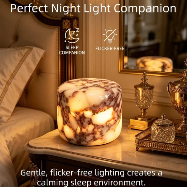 Colour-Changing Stone Table Lamp