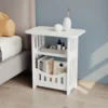 Compact Wooden Bedside Table