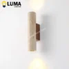 Travertine-Style Stone Wall Lamp