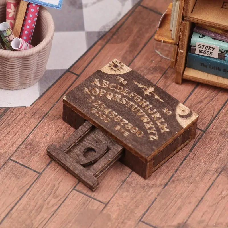 Miniature Wooden Spirit Board with Drawer