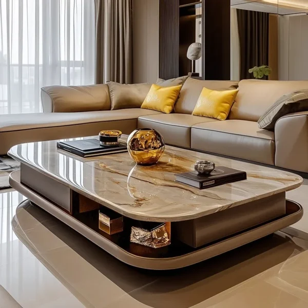 Brown Living Room Coffee Table