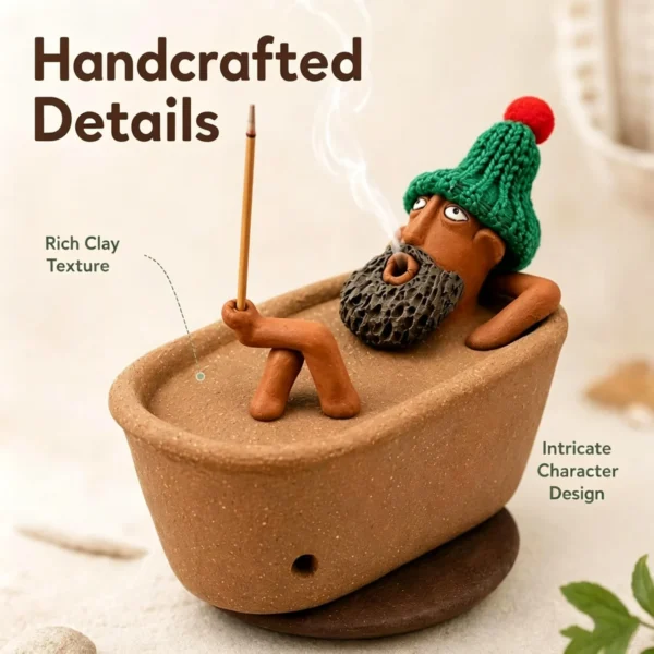 Bathtub Figure Incense Holder